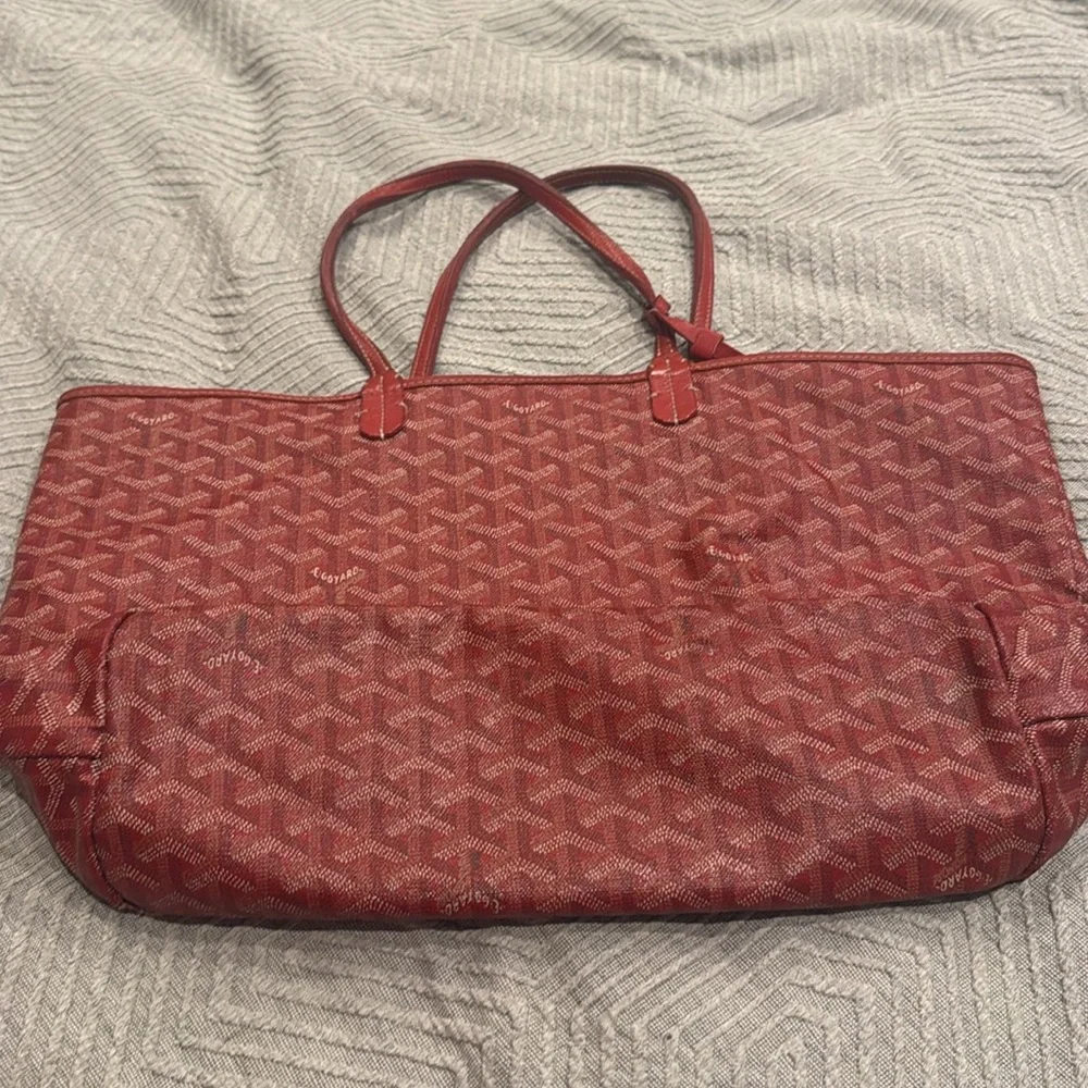 Authentic Goyard St. Louis Red Tote PM - Picture 2 of 14